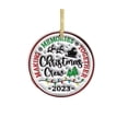 thumbnail image 1 of Fiudx Adorno para Árbol de Navidad, Adorno de Madera Artesanal, Estampado Colorido, Recuerdo Familiar para Fiestas, Decoración para El Hogar o Fiestas, Duradero y Resistente, Incluye Cuerda Dorada pa, 1 of 1