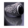 thumbnail image 2 of Natural Black Onyx Gemstone Handmade 925 Sterling Silver Ring Size 6, 2 of 2
