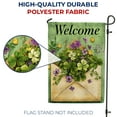 thumbnail image 4 of America Forever Welcome Shamrock Violet Garden Flag, 12.5 x 18 inch Double Sided, St Patrick Day Clover Purple, Irish Spring Flag, Lucky Flower, 4 of 5