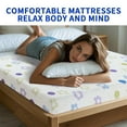 thumbnail image 4 of Queen Size Mattress, 6 Inch Gel Memory Foam Mattress in a Box, Fiberglass Free, Medium Firm Pressure Relief for Cooler Sleep Supportive, Comfortable and Supportive, Print, 4 of 7