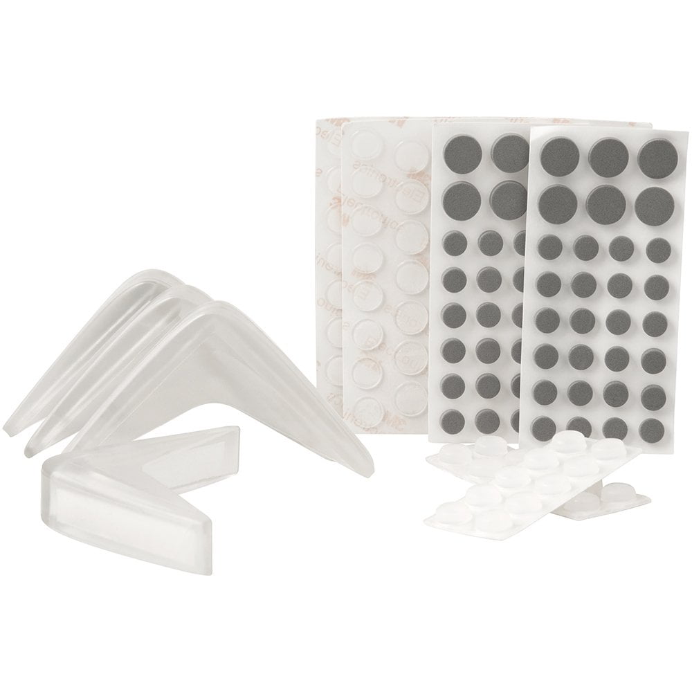 SoftTouch 164 Piece Value Pack, Self-Stick Noise-Softning Bumpers & Heavy Duty Corner Guards, All In One Kit For All Your Home Décor items