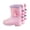 Light Pink, variant on Boys Girls Toddler Rain Boots Close Toe Cartoon Character Clogs Breathable Water Shoes for Fishing Garden School Play Yellow Size 9 Toddler