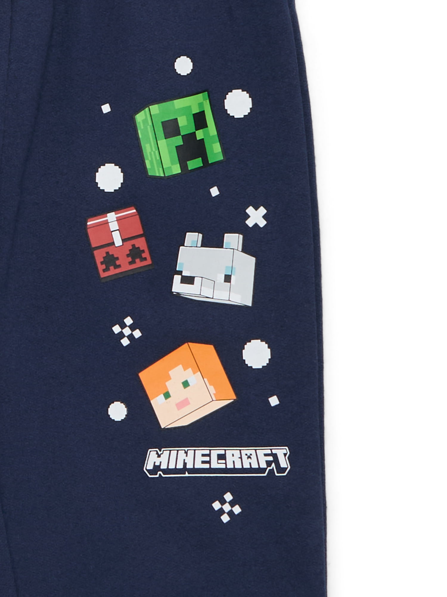 Minecraft Boys Christmas Graphic Sweatshirt and Sweatpants Set, 2 Piece, Sizes 4-12