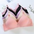 thumbnail image 2 of Women's Plus Size Cotton Bra Widened Shoulder Straps Female Comfort Breast Cover Brasieres Wire Free Bra, 2 of 5