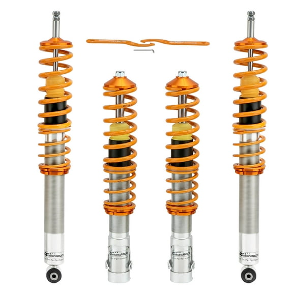Maxpeedingrods Coilover Set Adjustable Suspension Lowering Shock Kit Fit VW MK2 MK3 GOLF JETTA Fits select: 2001-2002 VOLKSWAGEN CABRIO GLX, 1998-2000 VOLKSWAGEN CABRIO GLS
