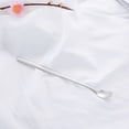 thumbnail image 4 of 1 pieza Cuchara Cuadrada Acero inoxidable Mango largo Cuchara de té Café Leche Cucharas de té Parfait Cuchara de helado (Plata), 4 of 4