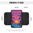 thumbnail image 7 of Yuyamidu Coconut Tree Car Center Console Cover Protector Sunset Car Arm Rest Cushion Pad Seaside Automotive Interior Accessories Fit for Most Car SUV Van Truck, 7 of 7