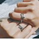 thumbnail image 3 of Couple Hug Ring, 925 Sterling Silver Huging Ring For Couple Women Girls Jewelry, 3 of 3