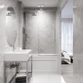 thumbnail image 4 of Vigo VG6022MBCL6066 Elan Hart 66" High X 60" Wide X 2-3/4" Deep Sliding Frameless Shower, 4 of 7