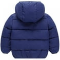 thumbnail image 2 of KEINXS Toddler Boys Girls Hooded Down Jacket Winter Warm Fleece Coat Windproof Zipper Puffer Outerwear 2T-7T, 2 of 8