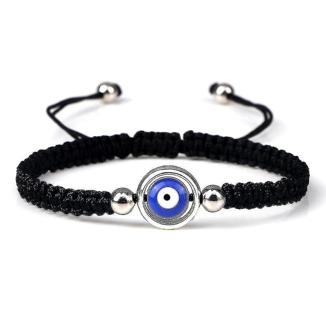 Evil Eye Braided Bracelet Lucky Red Black Color Thread Couple Chain Handmade