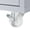 Grey-Blue, variant on Kitchen Island with Fluted Glass Doors | White LED Lights for Aesthetic, 3 - hole Sockets and USB | MDF and Durable Rubber Wood | Store Pots and Pans