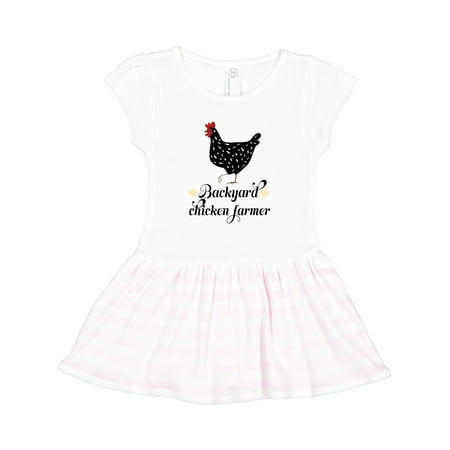 

Inktastic Backyard Chicken Farmer Ancona Hen Gift Toddler Girl Dress