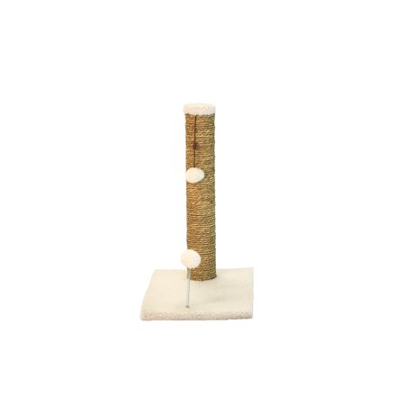 Cat Craft 20  Sea Grass Scratching Post (Beige Fleece 12x16 Base)