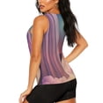 thumbnail image 3 of Balery Dreamy Moonlit Window Camiseta sin mangas estampada ligera para mujer, tops de entrenamiento sin mangas, camisetas de yoga transpirables de secado rápido.-XX-Large, 3 of 7