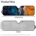 thumbnail image 7 of Yuyamidu Fire Lion Windshield Sunshade for UV Rays & Heat Protection, Cool Sun Visor Suitable for Wrangler, Compass, Gladiator & Renegade, 7 of 7