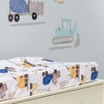 thumbnail image 4 of Bedtime Originals Construction Zone Changing Pad Cover - White/Trucks, 4 of 5