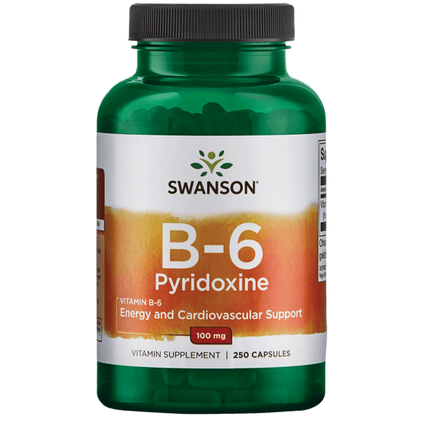 Swanson Vitamin B6 Pyridoxine 100 mg 250 Capsules