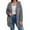 Grey, variant on Jacket Women Soft Hooded Jackets Casual Open Front Long Sleeve Solid Pockets Lightweight Outdoor Full Zip Warm Pullover Womens Winter Coats Army Green L
