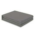 thumbnail image 3 of Color Sense 100% Cotton Percale Single Flat Bedsheet Cool & Crisp Full Dark Gray, 3 of 8