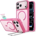 thumbnail image 1 of Funda Magnética Rosa Esmerilado con Soporte y Control de Cámara para iPhone 17 Pro, 1 of 9