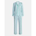 thumbnail image 5 of Joyspun Women’s Dreamy Soft Collection Notch Collar Long Sleeve Pajama Set, Sizes XS to 3X, 5 of 5