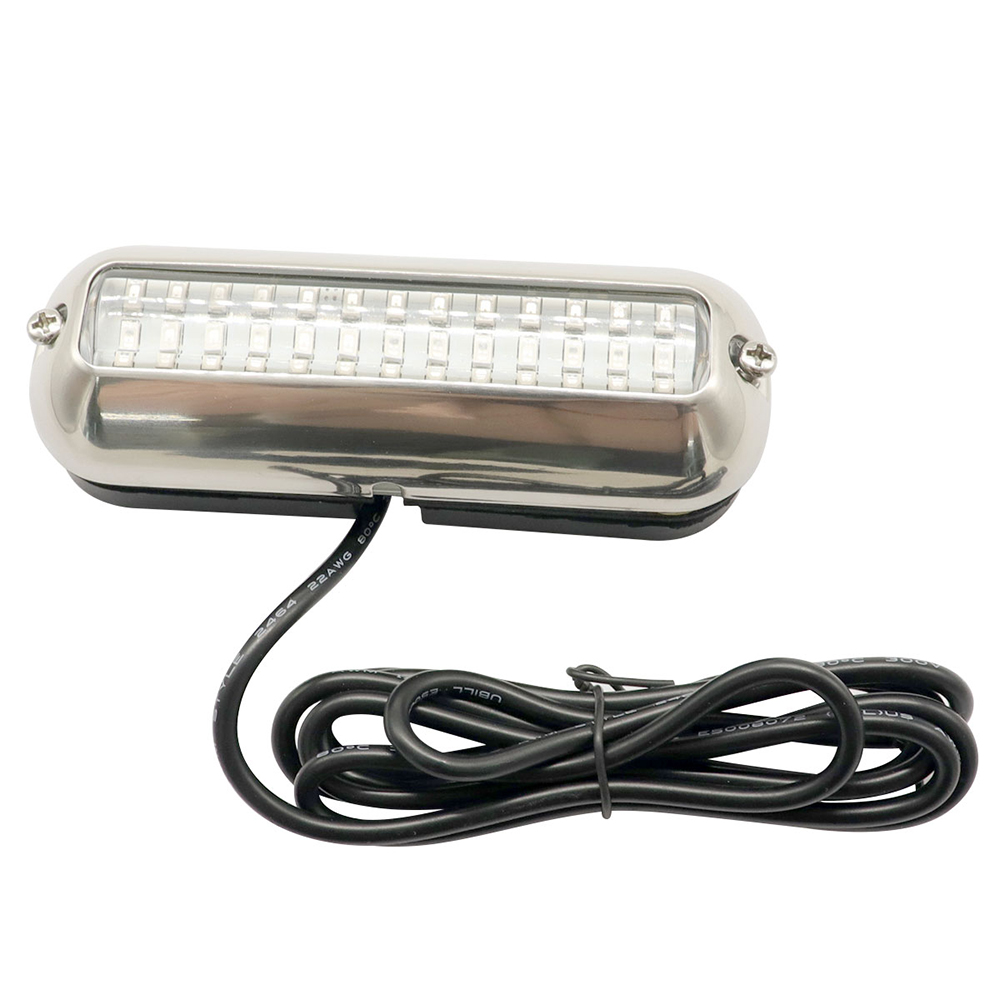 39LED Underwater Boat Lights Stainless Steel Pontoon Marine Transom