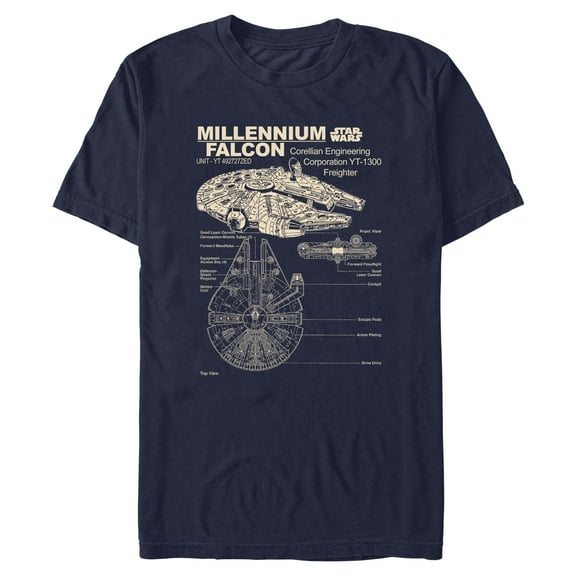 Mens Star Wars Corellian Freighter T Shirt