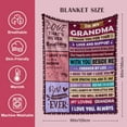 thumbnail image 6 of Gifts for Grandma to My Grandma Blanket Grandma Birthday Gift Ideas Grandma Gifts from Grandchildren Birthday Gifts for Women Grandma Blanket Gifts for Mothers Day Christmas Birthday 50"x60", 6 of 6