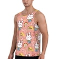 thumbnail image 2 of Easygdp Rabbit So Cute Men's Tank Top, Sleeveless Muscle T Shirts, Breathable, Quick-Dry, Loose for Gym, Running, Fitness - XX-Large, 2 of 9