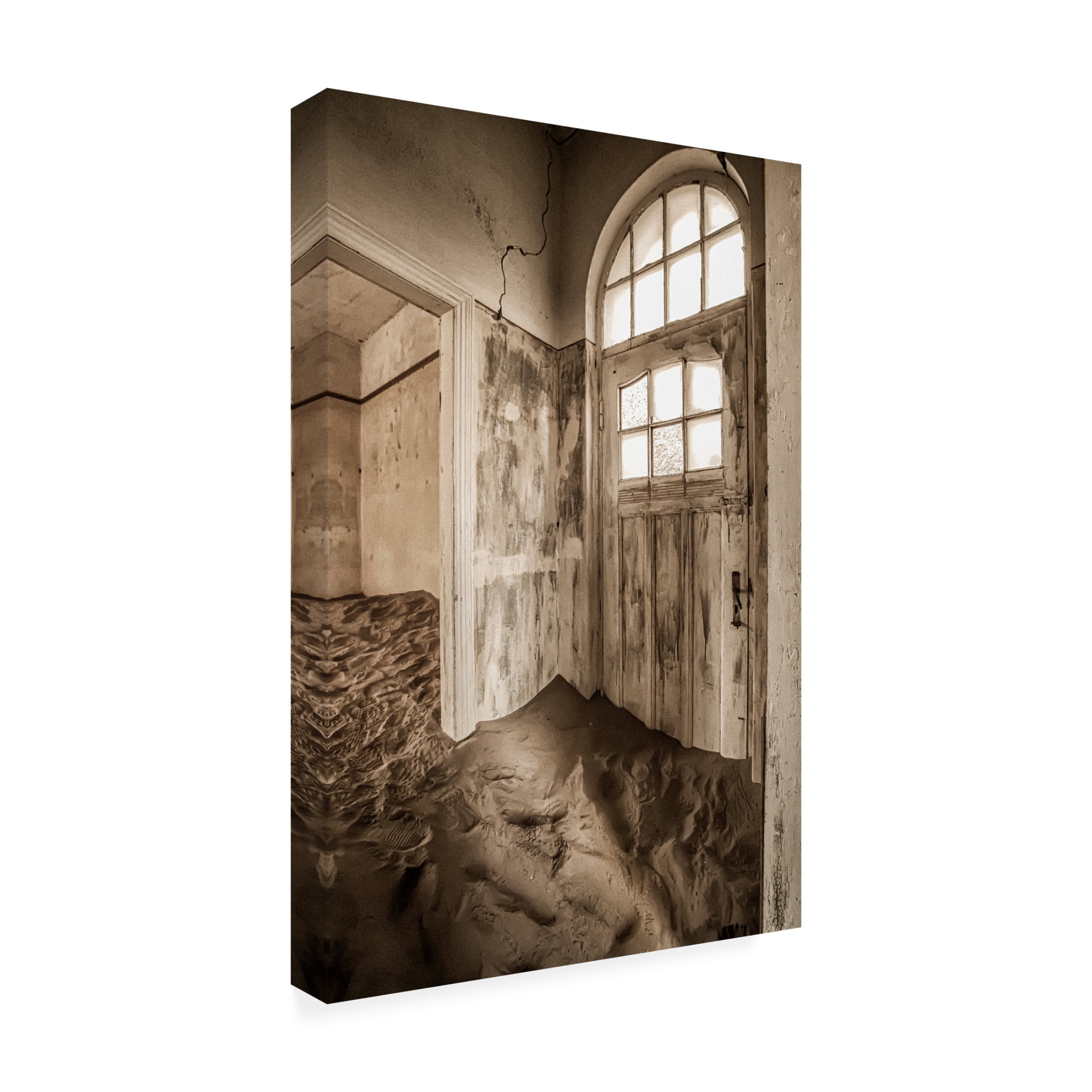 Canvas Wall Art - Fion Wong 'Haunted House' Wall Art for Living Room, Bedroom, or Office Décor by Trademark Fine Art - 16 x 24 Inches