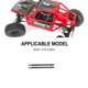 thumbnail image 5 of Bewildely Eje de hueso de perro trasero de alta confiabilidad de acero RCGOFOLLOW para 1/10 eje de conducción trasero Axial Capra RC pieza de Kits de construcción modelo, 5 of 6