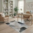 thumbnail image 2 of ODIKA Entryway Faded Abstract Brushstroke Terrazzo Speckled Bathroom Pet Friendly & Kids Safe Play for Playroom, Bedroom, Reading Nook, 2 of 7