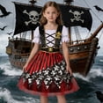 thumbnail image 4 of OJSFQUFP Pirate Cos Outfit for Kids,Halloween Girls Pirate Outfit with Accessories Cos Party Dress Up Themed Party, 4 of 6