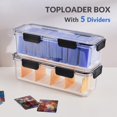 thumbnail image 2 of Caja de almacenamiento DEEIF Toploader para tarjetas coleccionables con 5 divisores, 2 of 7