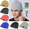 thumbnail image 2 of MesaSe Écouteurs Bluetooth-compatible Mode Casque Sans Fil Tricoté Bonnet d'Hiver, 2 of 10