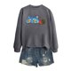 thumbnail image 1 of Moonsky Sudadera pop Demon Hun/er, sudadera Huntrix con cuello redondo, jersey de manga larga para mujer y hombre, ropa de calle, moda urbana (Gris oscuro S), 1 of 5