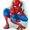 Spider-Man, variant on Hello Kitty Hurrah Kitty Cloud Pal Pillow, 23 x 12 inches