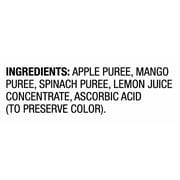 (3 pack) Parent's Choice Stage 2 Baby Food Apple, Mango, and Spinach Puree, 4 oz Pouch