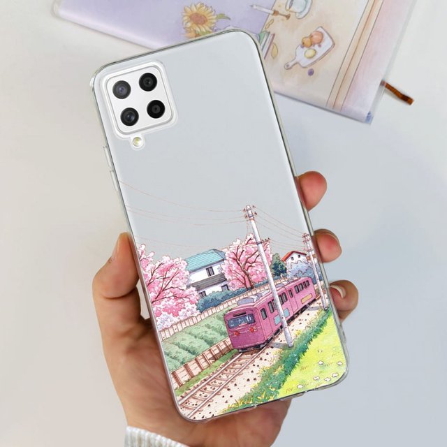 For Samsung Galaxy A22 Case F22 M22 Colorful Painted Cover Clear Silicone Soft Slim Phone Case For Samsung M22 F22 A 22 5G Shell 653 For Galaxy A22 5G