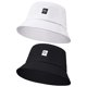 thumbnail image 1 of Paquete de 2 sombreros de cubo con cara sonriente, sombreros plegables para el sol de playa, sombreros de pescador para hombres y mujeres JFHHH pequeña, 1 of 5
