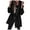 Black, variant on Fall Jacket Women Solid Zipper Hooded Windbreaker Fashion Drawstring Slim Mid-Long Winter Clothes