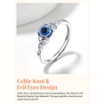 thumbnail image 4 of Anillos Silvora celtas plata de ley 925 ajustables para mujer, 4 of 8