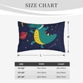 thumbnail image 6 of Fotbe Dinosau Space Explorer Pillow Cases - Envelope Closure - Luxury, Extra Soft, Cooling Pillow Covers - Wrinkle, Fade, Stain Resistant-20"x30", 6 of 9