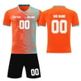 thumbnail image 1 of Custom Football Kit Set for Adult and Child, Name Number Team Logo DIY Family Match Personalized Jersey Shirt Shorts Set, Dad and Son Matching Outfits Orange L, 1 of 6