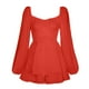 thumbnail image 2 of WILLBEST Vestidos Floreados para Mujer Culottes para Mujer Vestido Corto de Manga con Cuello En U Pantalones Cortos Casuales de Color Sólido Extra Grande, 2 of 3