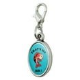 thumbnail image 2 of That's My Koi Fish Funny Humor Antiqued Bracelet Pendant Zipper Pull Oval Charm with Lobster Clasp, 2 of 4