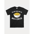 thumbnail image 1 of Men'S Mac & Cheese Graphic T-Shirt, 100% Cotton, Crew Neck, Short Sleeve, Regular Fit, Medium Stretch, Geometric Pattern, Knit Fabric, with Digital Print for All-Season Casual Tee, Casual Sporty Tee, 1 of 6