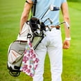 thumbnail image 5 of Golf Towels for Golf Bags For Men Women - Pink watercolor flowers 24x16in Absorbent Quick Drying Golf Towel for Cleaning Golf Ball Club Golf Bag Accessories with Carabiner, 5 of 8