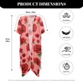 thumbnail image 6 of HELLHERO Red Roses Bathing Suit Cover Up High Quality Fabrics Quick Dry Free Size Women's Kimono Coverup for Female Adult, 6 of 6